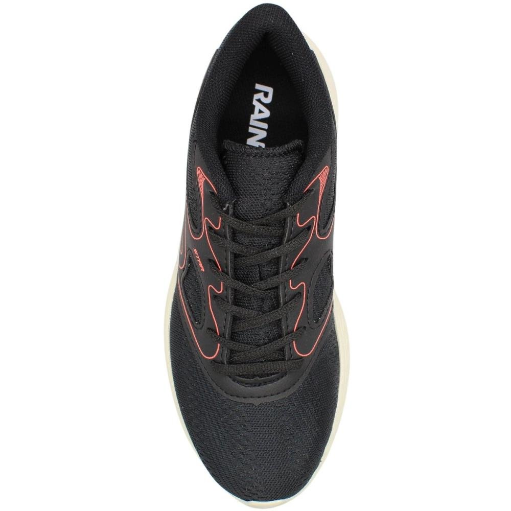 Tênis Esportivo Rainha Star Evasoft Feminino Preto 4