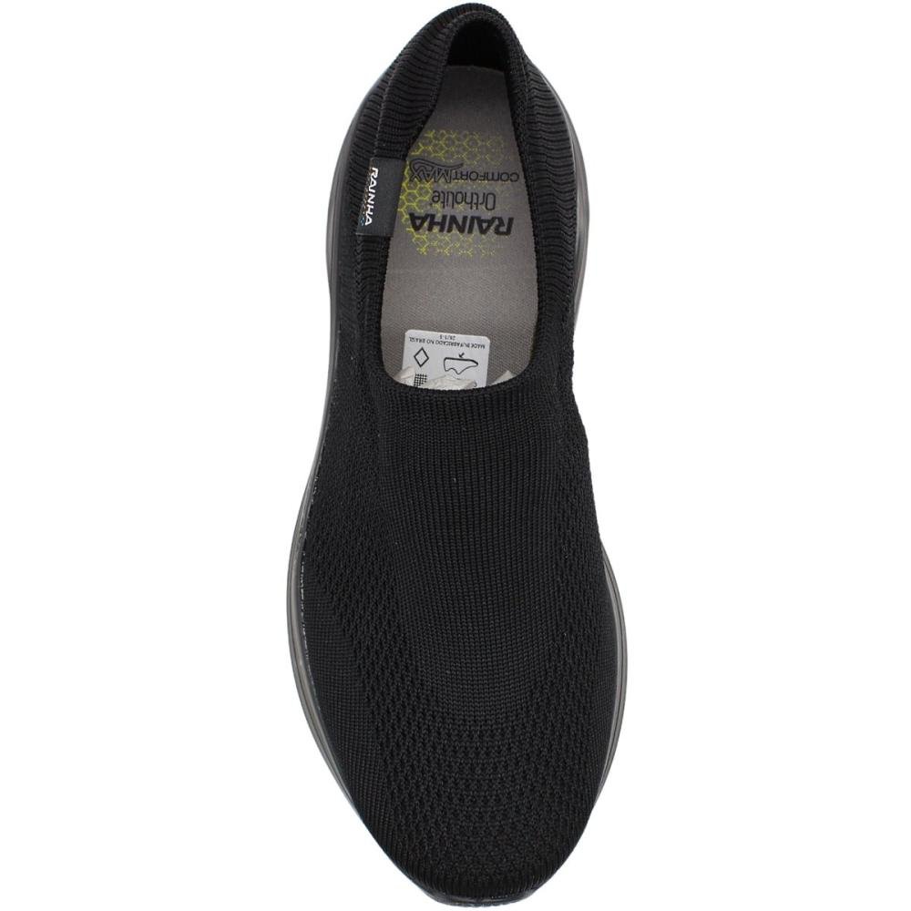 Tenis Slip on Rainha Charm II Feminino Preto 4