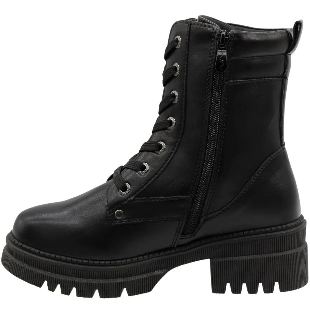 Bota Coturno Cano Médio Mooncity Feminina Preto 2