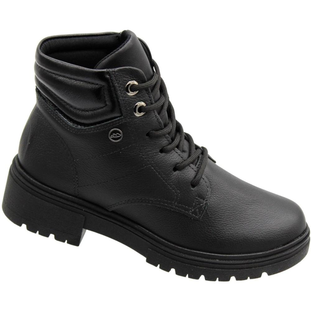 Bota Coturno Cano Curto Valais Namaste Dakota Feminina Preto 3