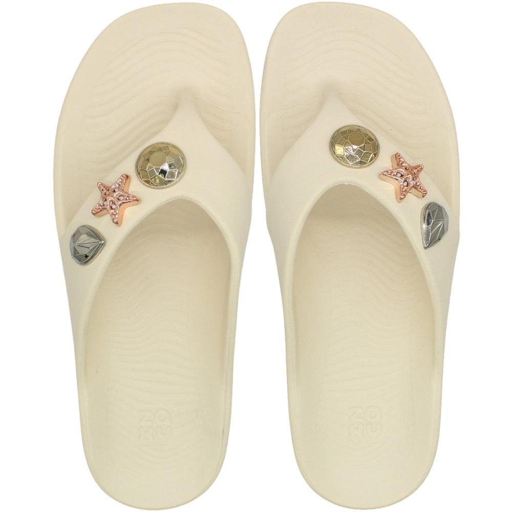 Tamanco De Dedo Zaxy Zen Apliques  Feminino 