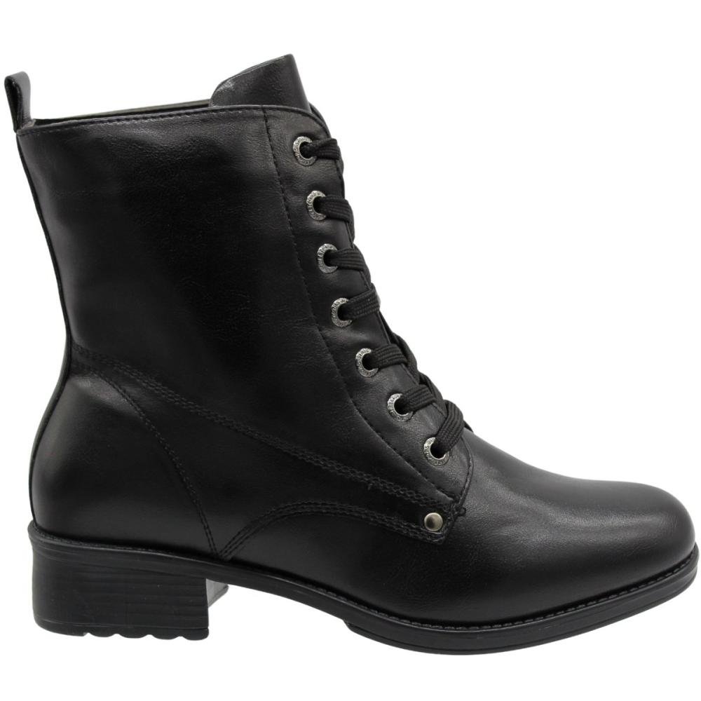 Bota Cano Médio Mooncity Bico Redondo Feminino 