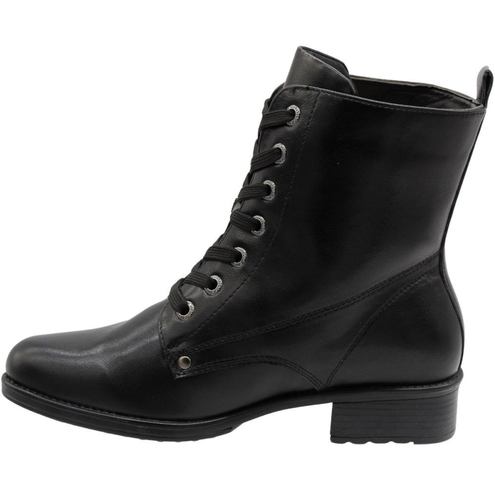 Bota Cano Médio Mooncity Bico Redondo Feminino Preto 2