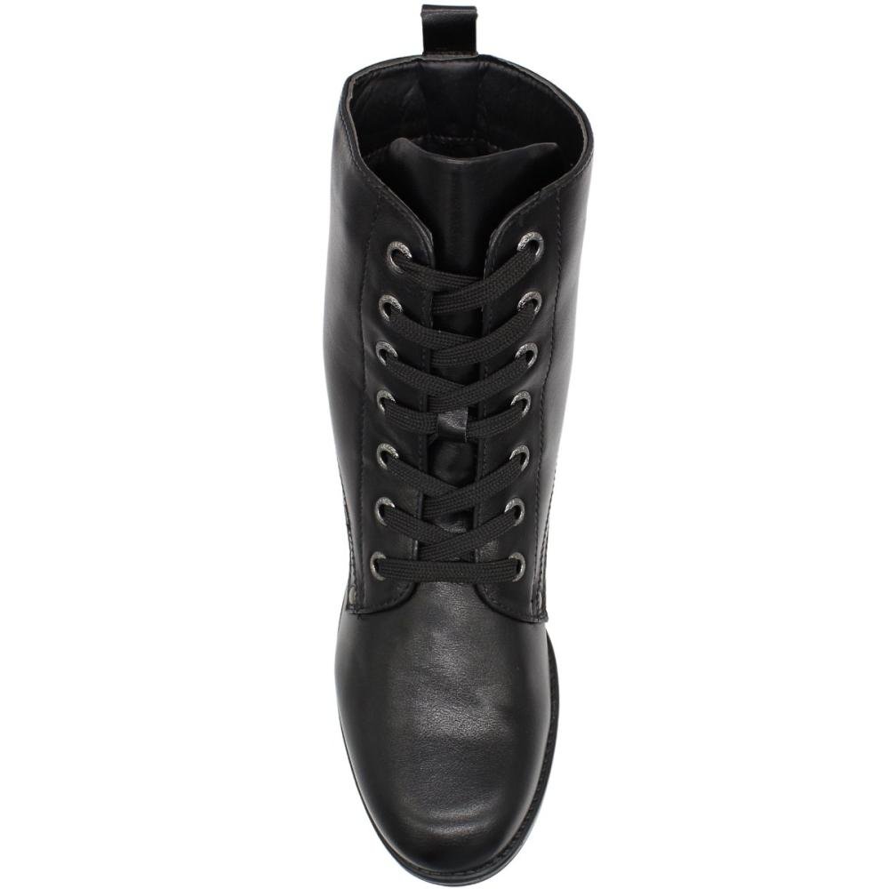 Bota Cano Médio Mooncity Bico Redondo Feminino Preto 4