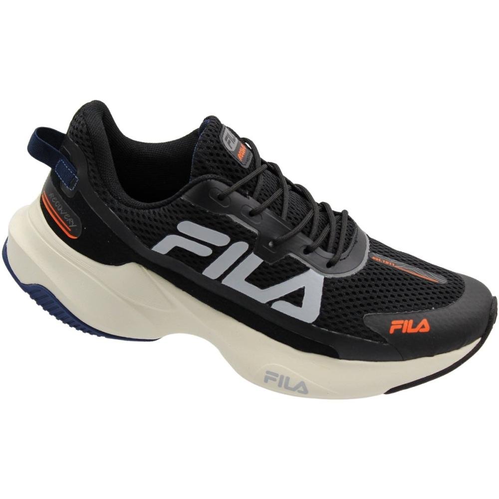 Tênis Esportivo Fila Recovery Masculino Preto 3