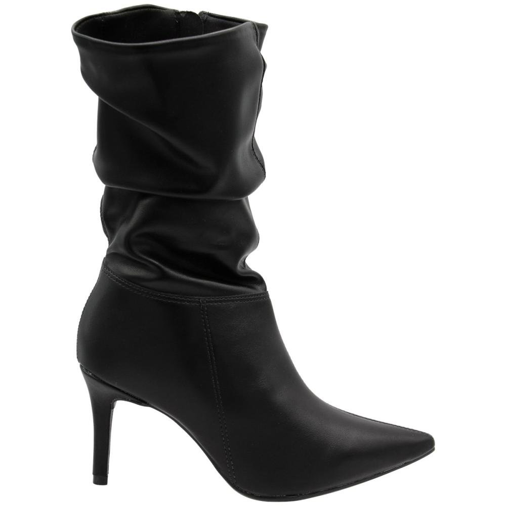 Bota Vizzano Napa Genebra Cano Médio Bico Fino  Feminino