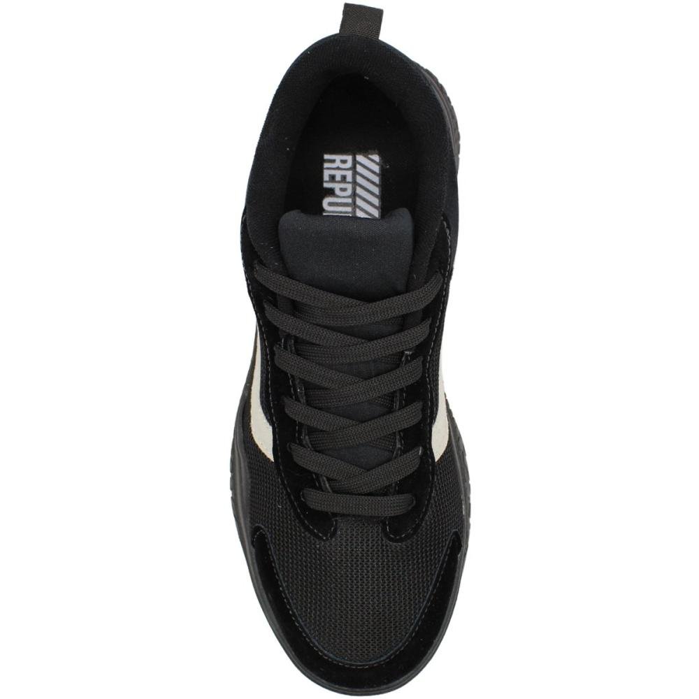Tênis Republic Casual Street Leve Masculino  Preto 4