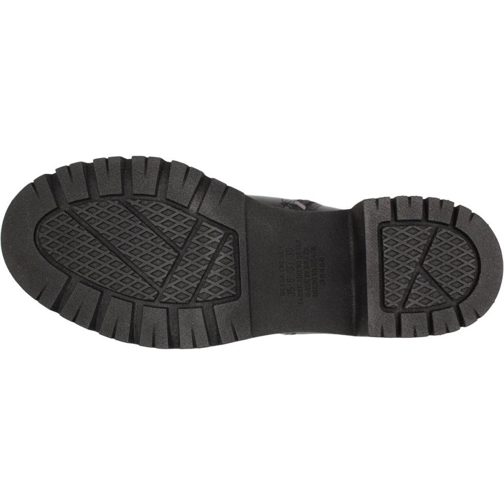 Bota Cano Curto Mississipi Wolford Tira Trançada Fivela Prata Feminina Preto 5