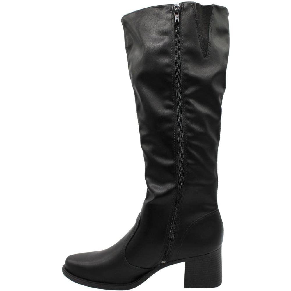 Bota Cano Alto Mississipi Berteli Feminina Preto 2