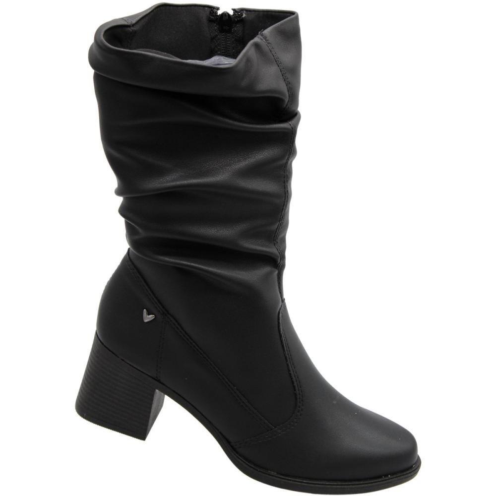 Bota Strech Mississipi Aranni Cano Medio Feminina Preto 3