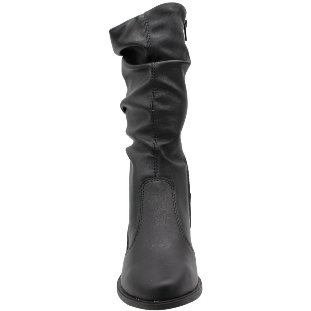 Bota Strech Mississipi Aranni Cano Medio Feminina Preto 4