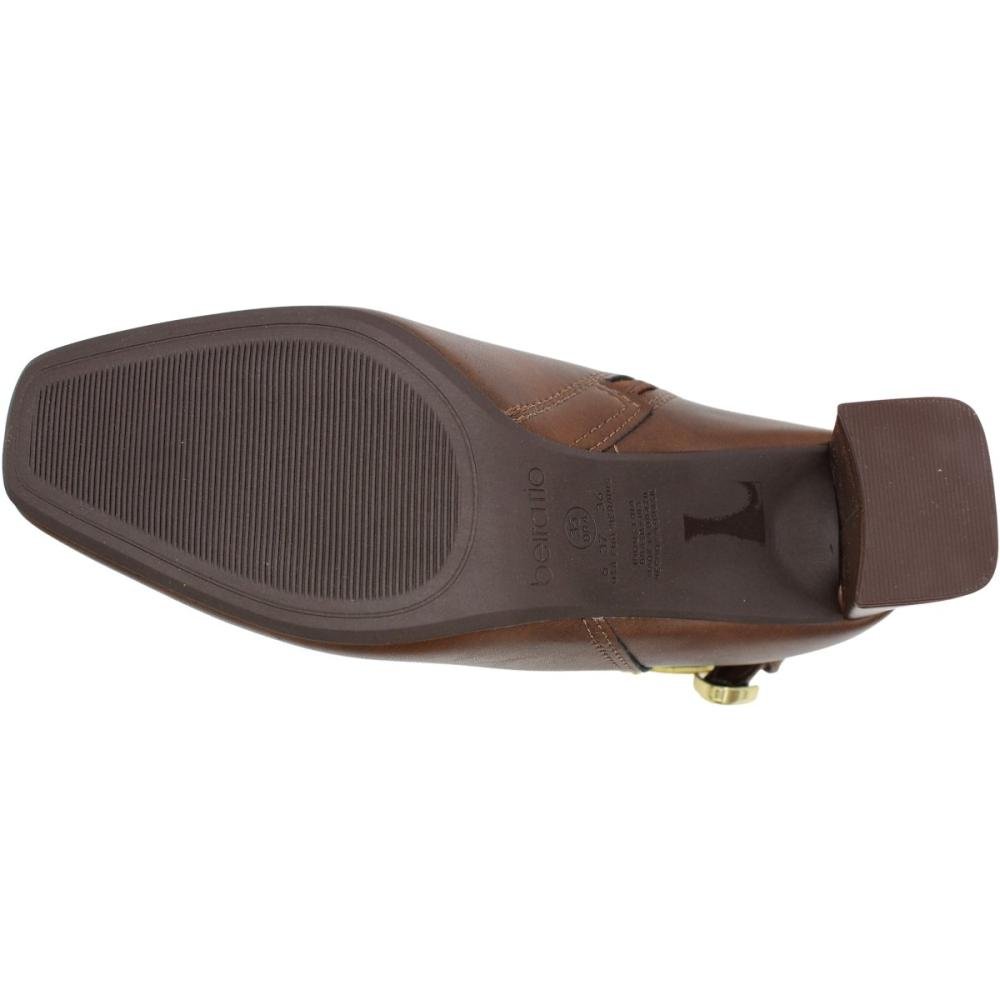 Bota Cano Medio Beira Rio Tira Com Apliques Feminina  Marrom 5