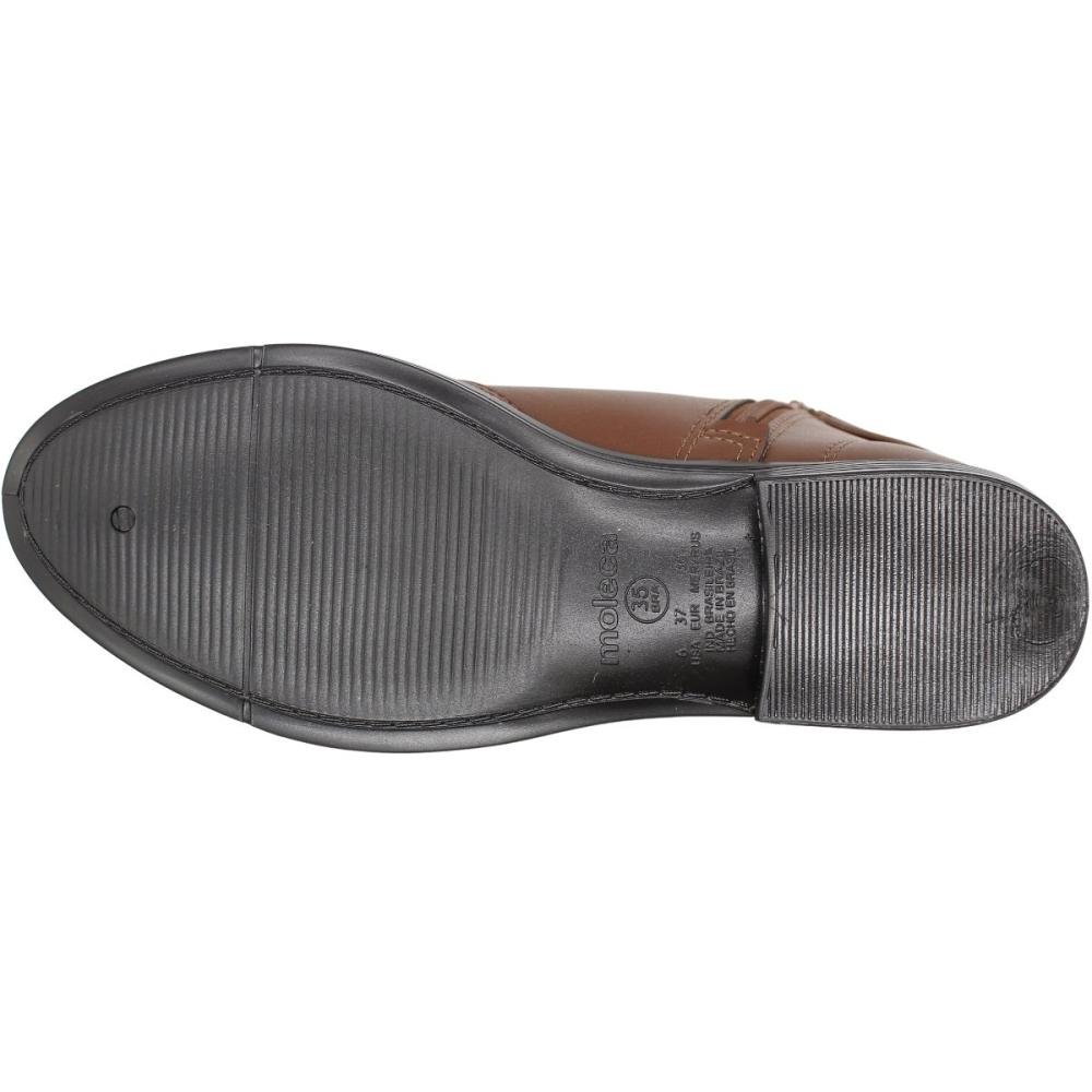 Bota Cano Baixo Moleca Estonia Adorno dourado Feminino Marrom 5