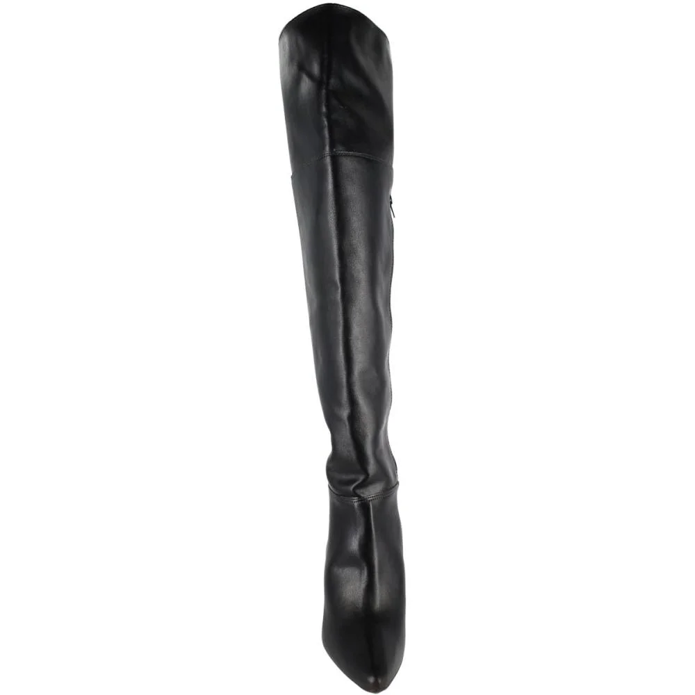 Bota Over The Knee Vizzano Napa Genebra Bico Fino Feminino Preto 4
