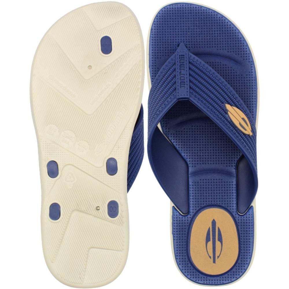Chinelo De Dedo Mormaii Kinja Tiras Grossas Texturizada Masculino Azul 3
