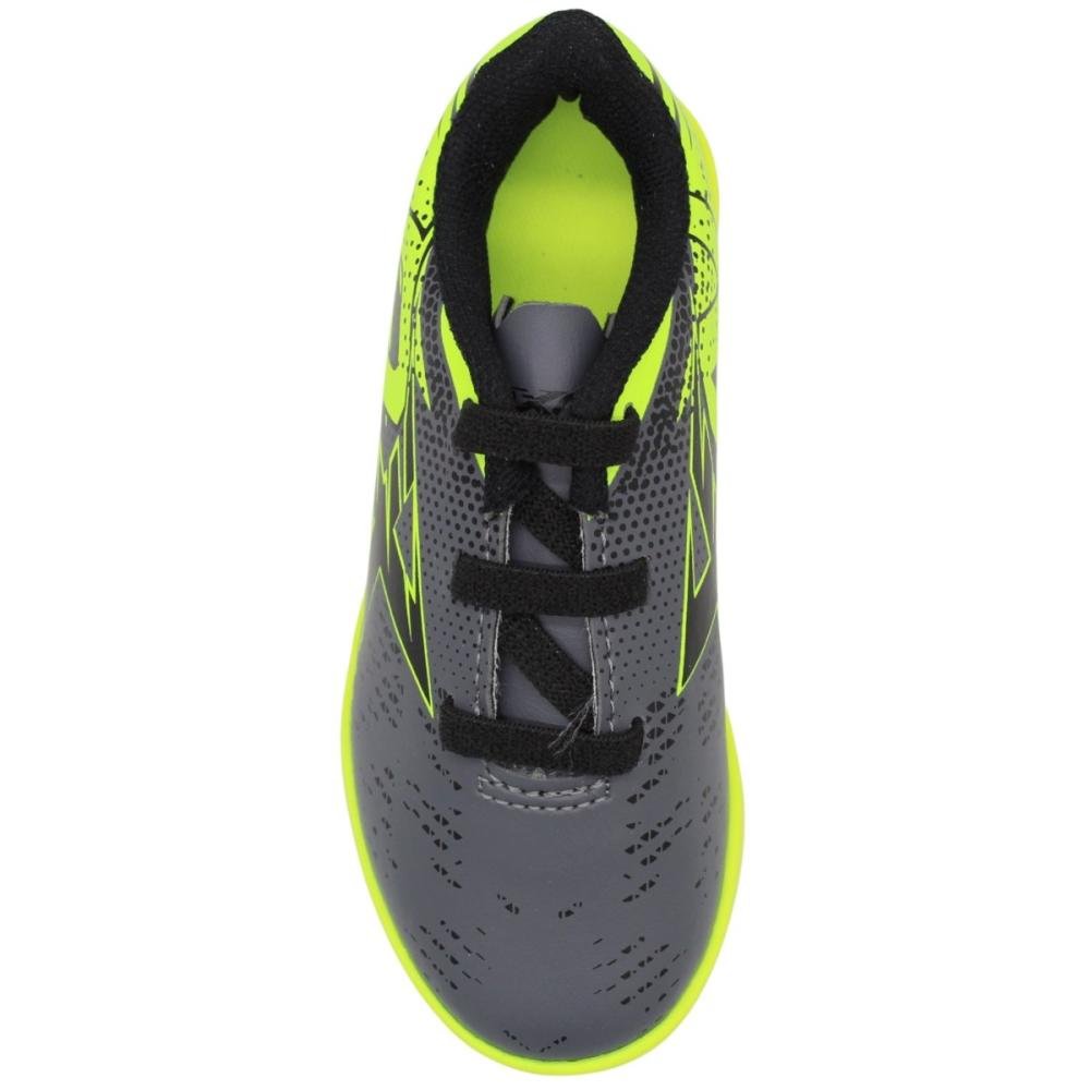 Chuteira Indoor Infantil OXN Dynamic 4 Eslastic Menino Preto 4