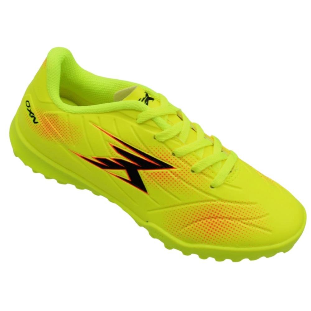 Chuteira Society Juvenil OXN Player 5 Pro Menino Amarelo 3