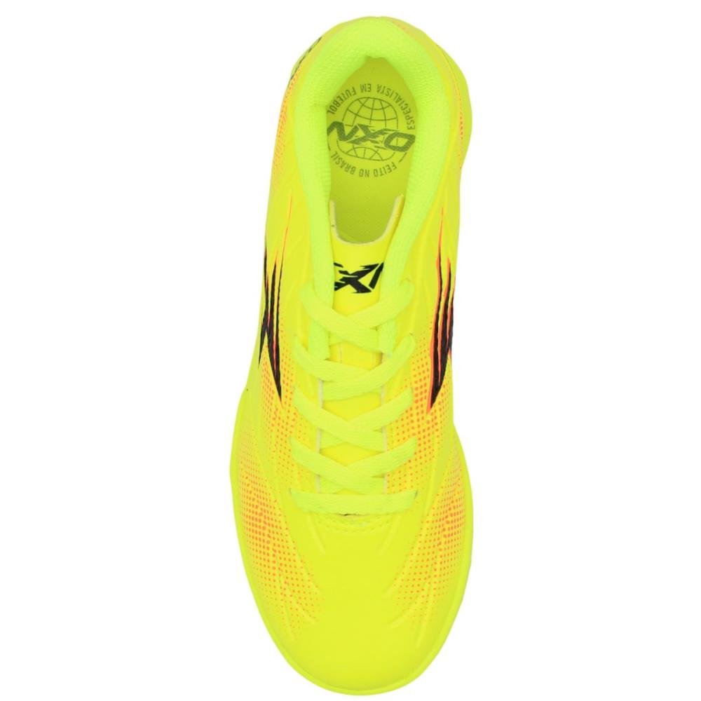 Chuteira Society Juvenil OXN Player 5 Pro Menino Amarelo 4
