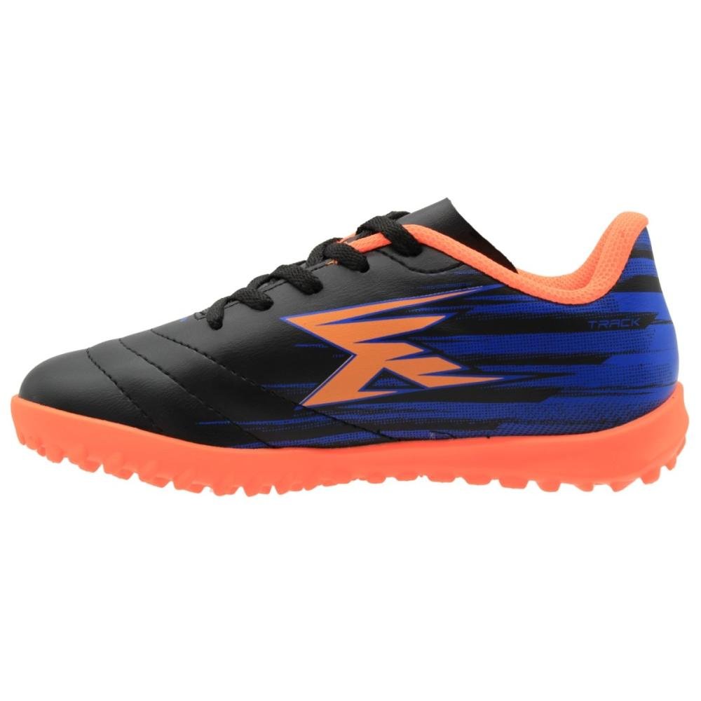 Chuteira Society Juvenil OXN Track Fit 5 Pro Costuras Menino Preto 2