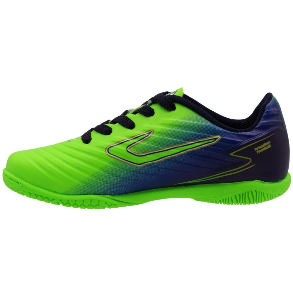 Chuteira Indoor Juvenil Topper Forza V Menino Verde 2