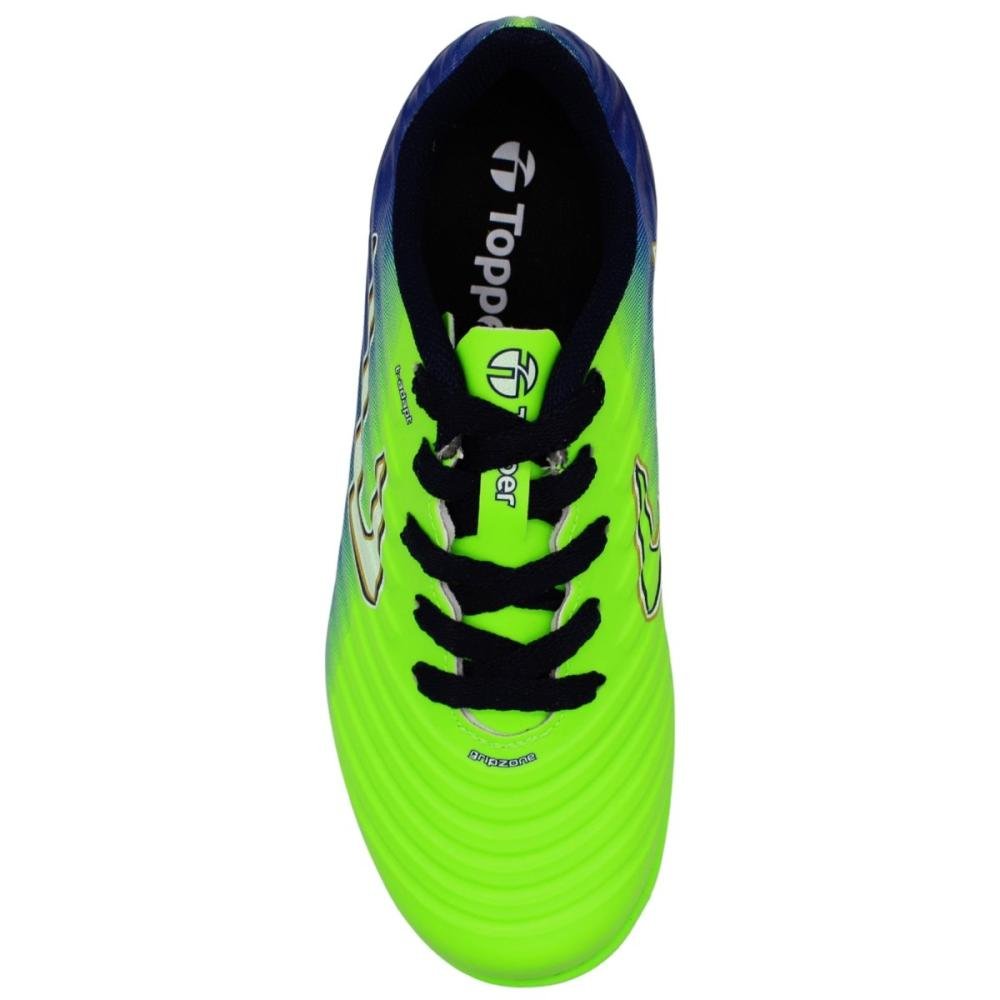 Chuteira Indoor Juvenil Topper Forza V Menino Verde 4