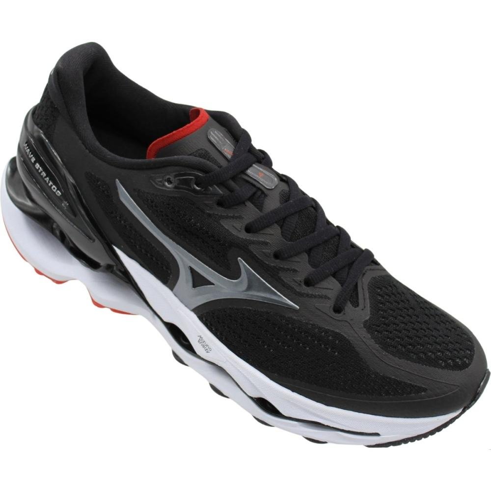 Tênis de Corrida Mizuno Wave Stratos 4 Masculino Preto 3