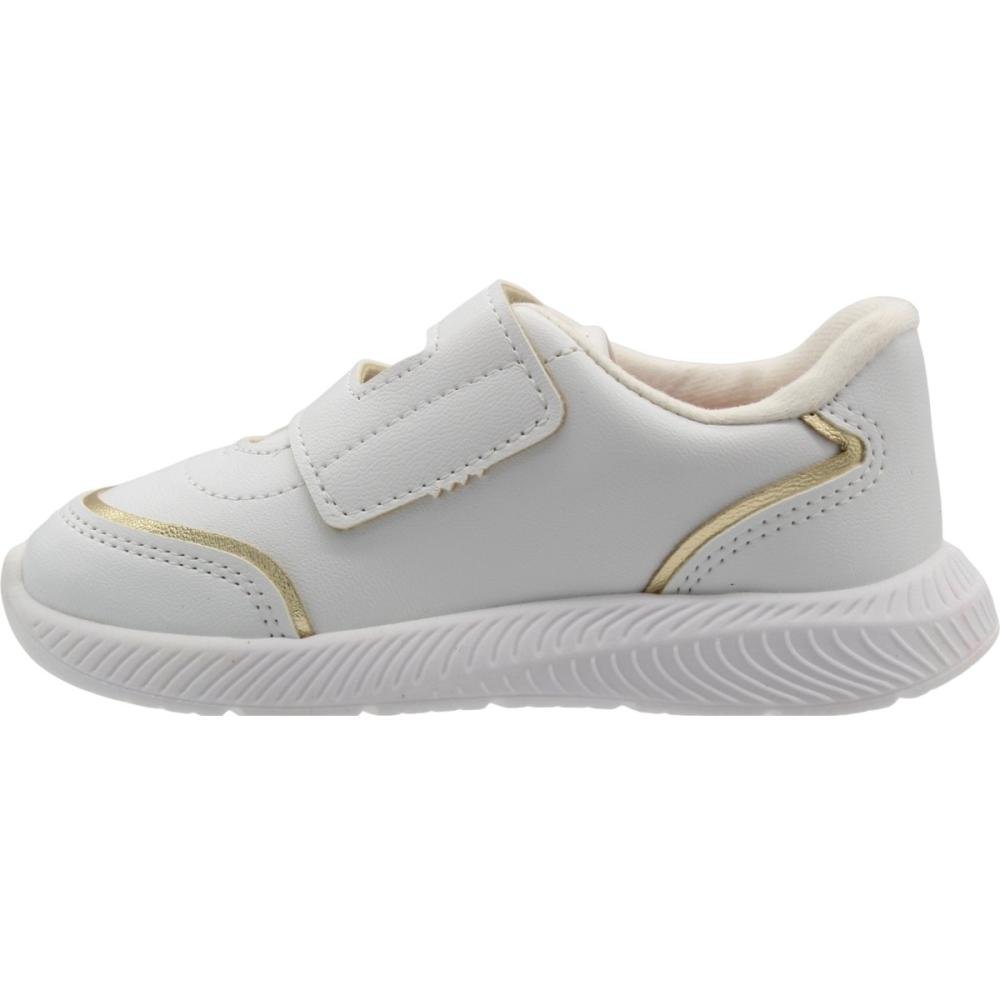 Tênis Esportivo Baby Molekinha Aplique Joaninha Menina Branco 2