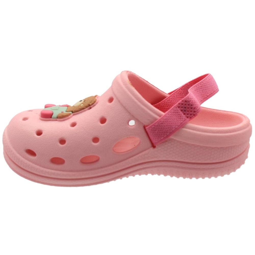 Clog Baby Grendene kids Lumy Tira Traseira Elástica Menina Rosa 2
