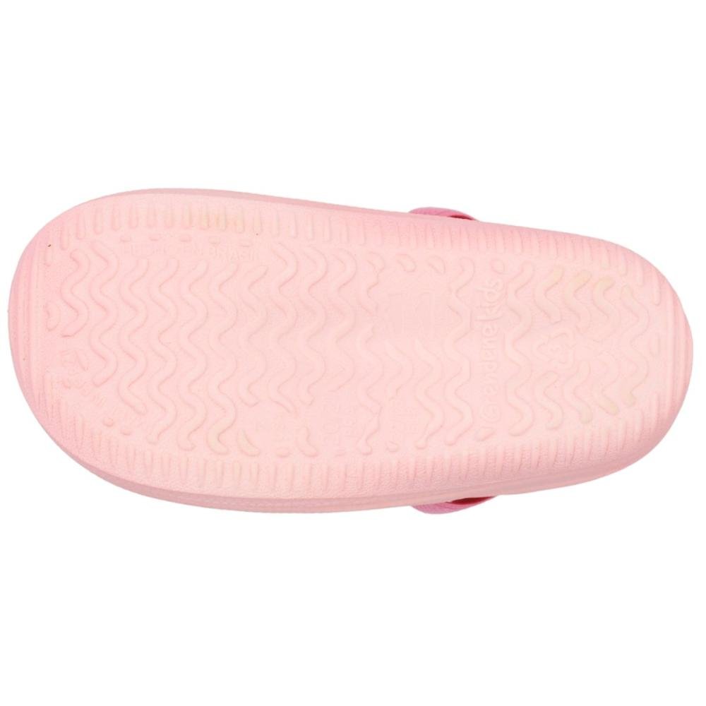 Clog Baby Grendene kids Lumy Tira Traseira Elástica Menina Rosa 4