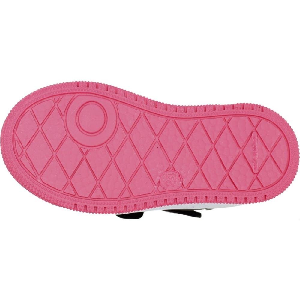 Tênis Casual Cano Alto Infantil Via Vip Tiras Duplas Aplique Coração Menina Preto 5