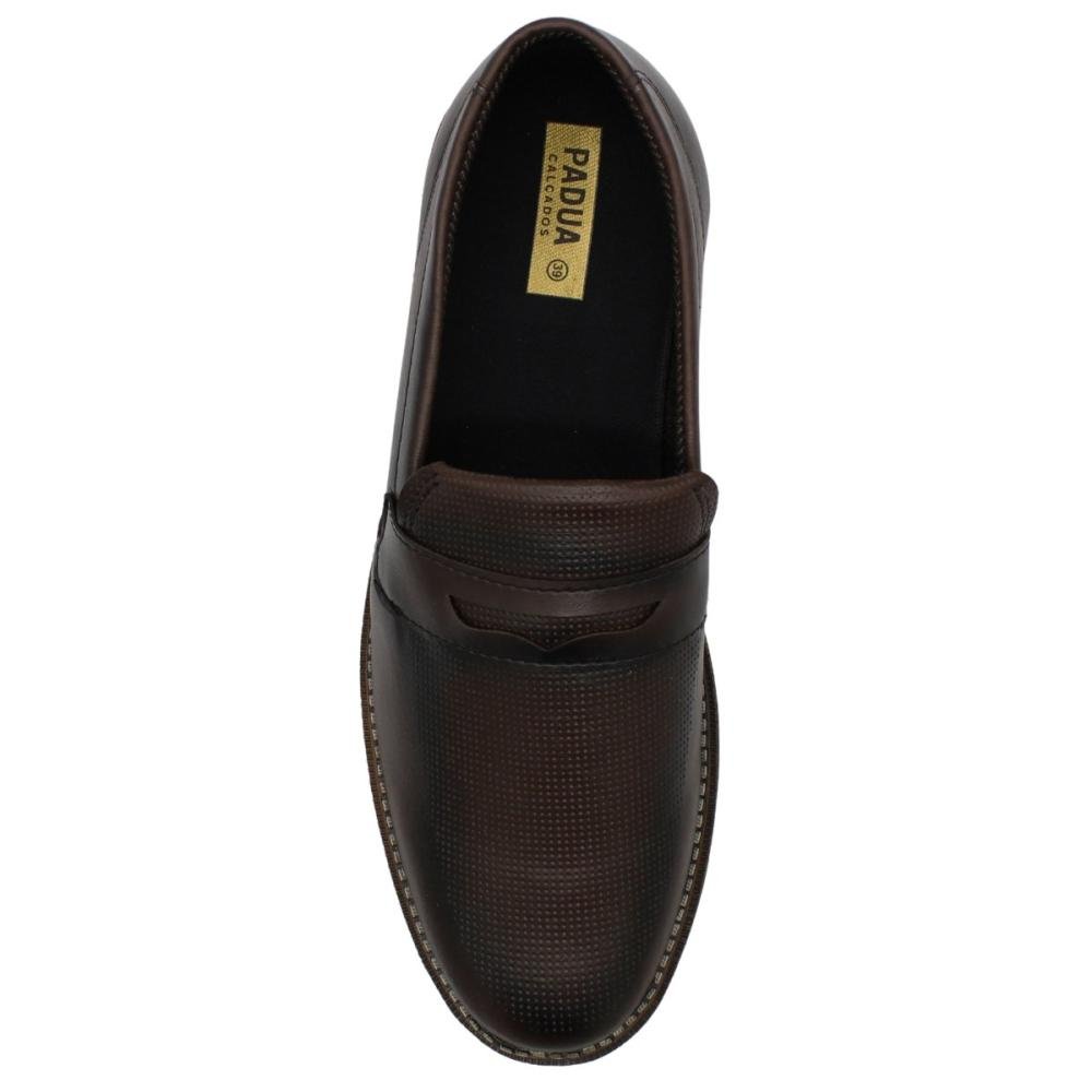 Sapato Iate Pádua Slip On Solado Tratorado Sem Cadarço Masculino Marrom 4