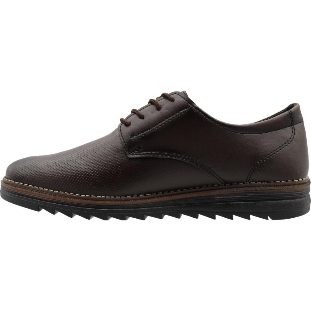 Sapato Social Pádua Perfurado Com Cadarço Masculino Marrom 2