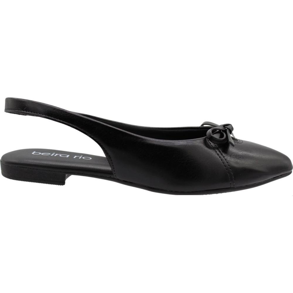 Sapato Slingback Beira Rio Bico Fino Laço Feminino