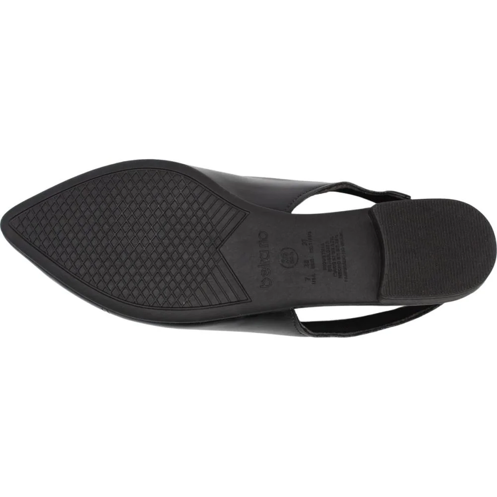 Sapato Slingback Beira Rio Bico Fino Laço Feminino Preto 5