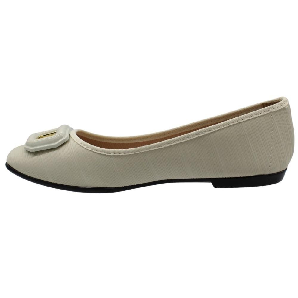 Sapatilha Moleca Texturizada Aplique Frontal Feminino Branco 2