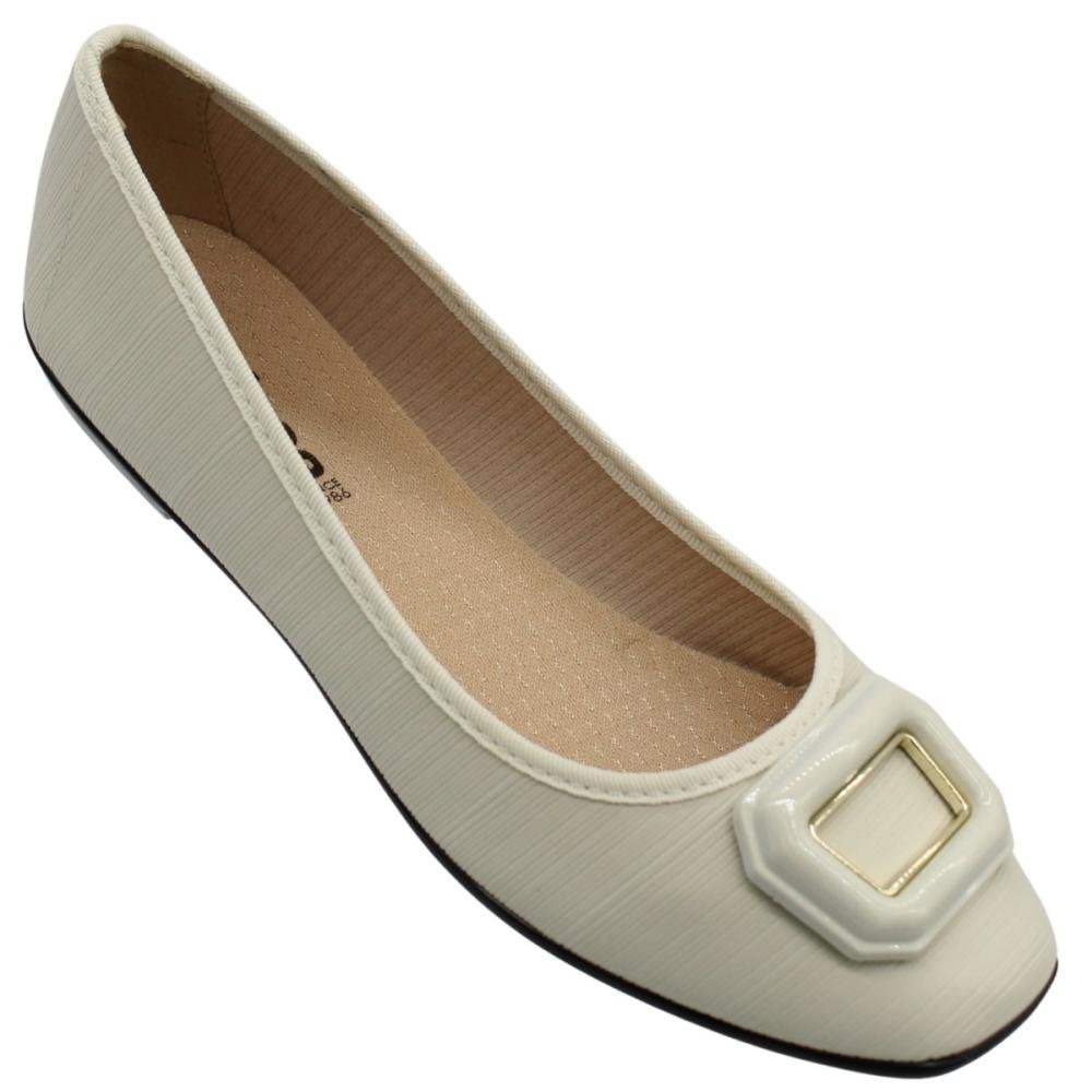 Sapatilha Moleca Texturizada Aplique Frontal Feminino Branco 3