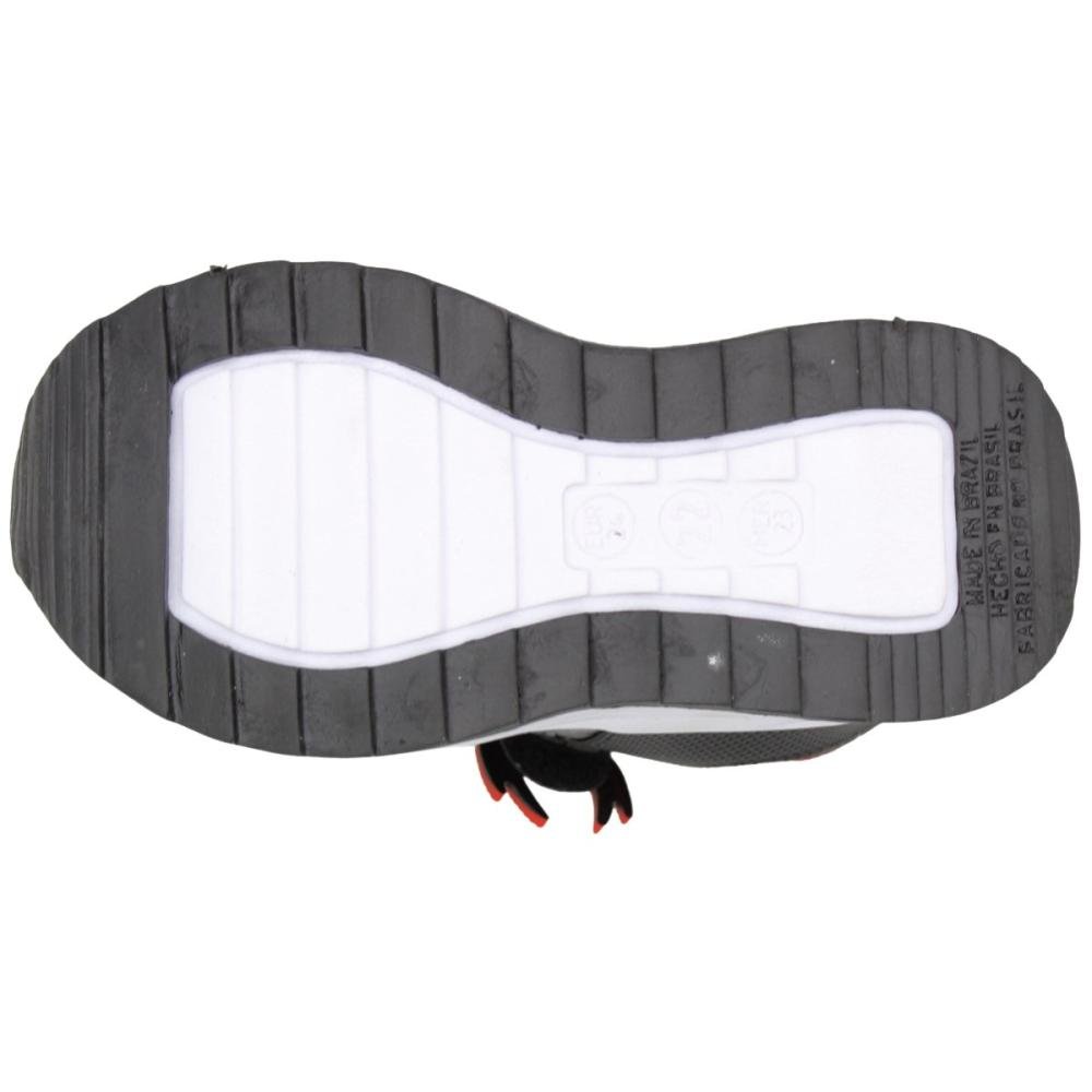 Tênis Jogging Baby Brink Action Spider Recortes Menino Preto 5