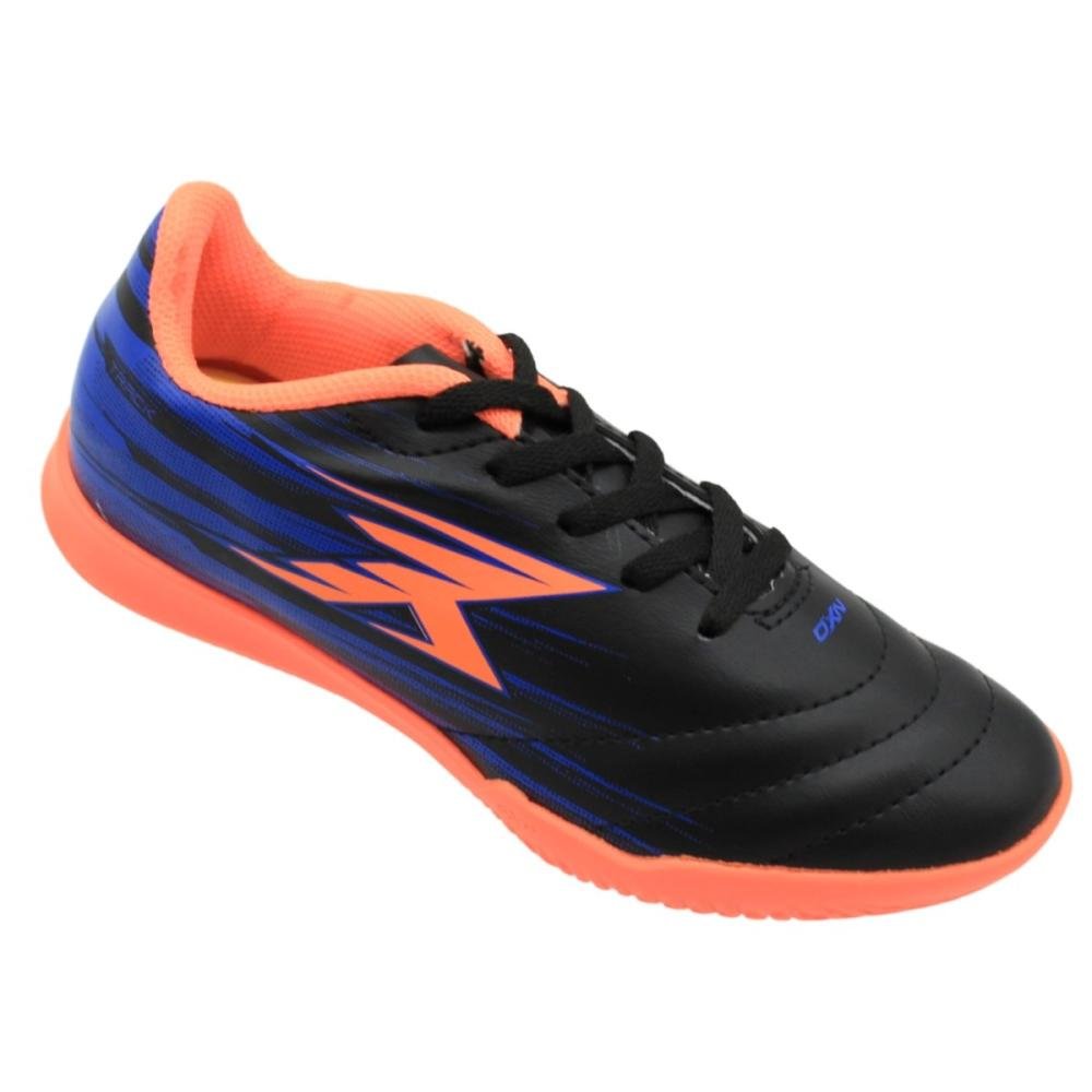 Chuteira Indoor Juvenil OXN Track Fit 5 Pro Menino Preto 3