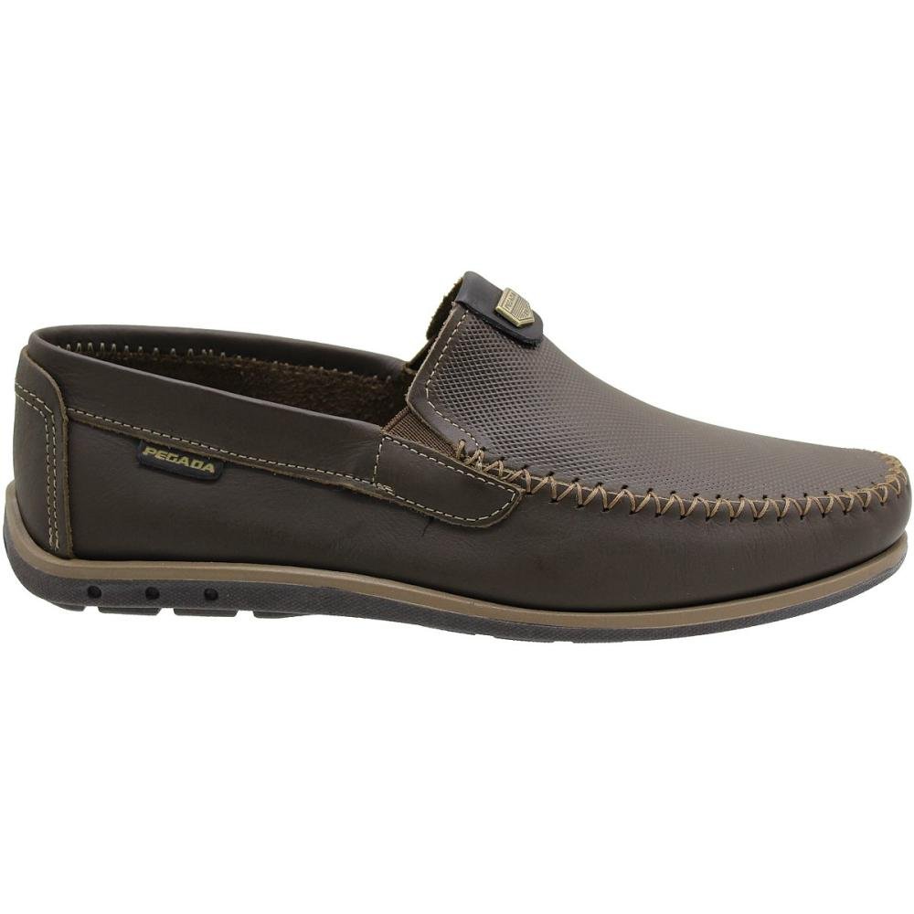 Sapatilha Mocassim Pegada Texturizada Confortável Masculina