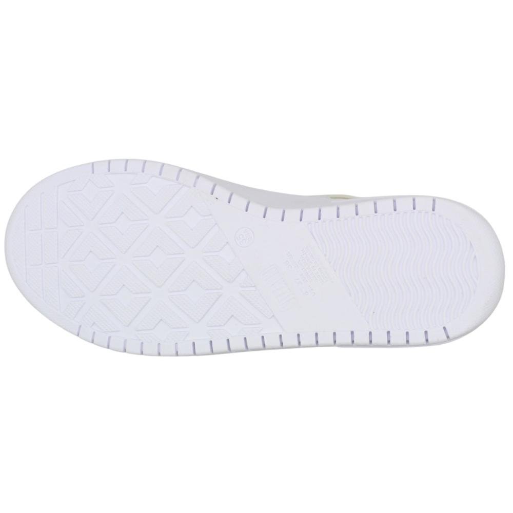 Tênis Casual Vizzano Tela Bordada Respirável Cadarço Feminino Branco 5