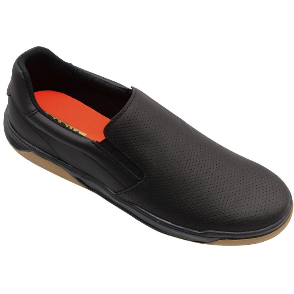 Tênis Casual Iate Pádua Microfuros Elástico Masculino Preto 3