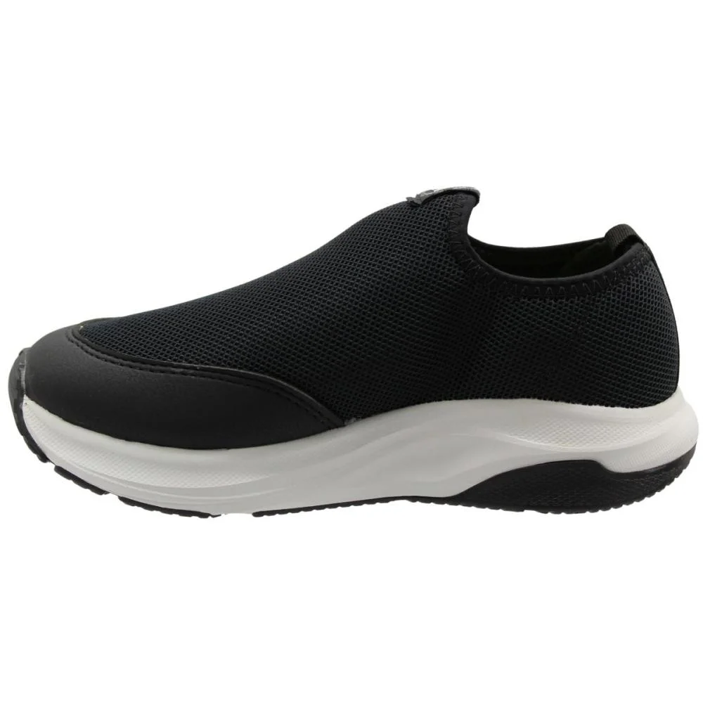 Tênis Slip On Molekinho Knit Junp Respirável Menino Preto 2