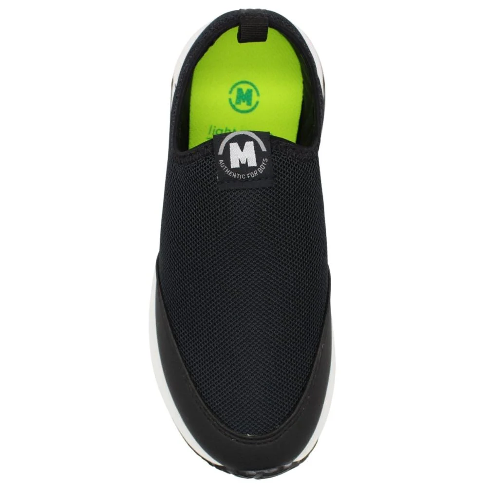 Tênis Slip On Molekinho Knit Junp Respirável Menino Preto 4