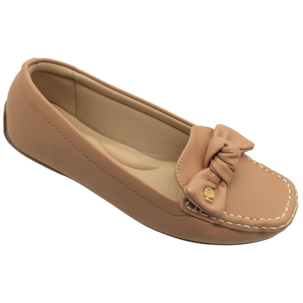 Sapatilha Mocassim Modare Laço Decorativo Feminino Nude 3