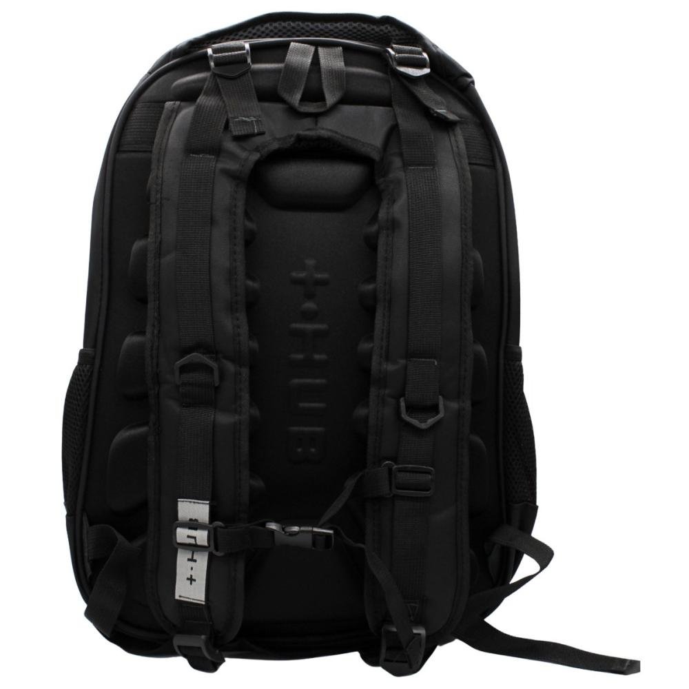 Mochila De Costas Sport Hub Reforçada Compartimentos Multiplos Masculino Preto 2