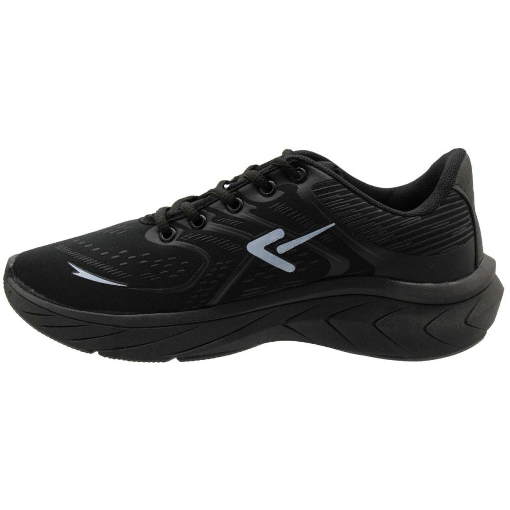 Tênis Esportivo Box 200 Performace Cadarço Masculino Preto 2