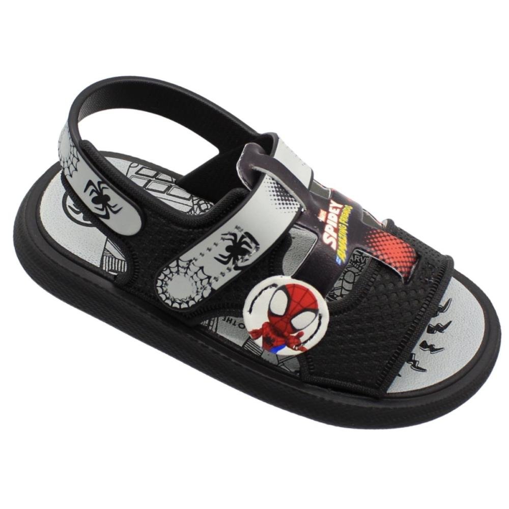 Sandália Infantil Grendene Kids Tira Altocolante Menino Preto 3