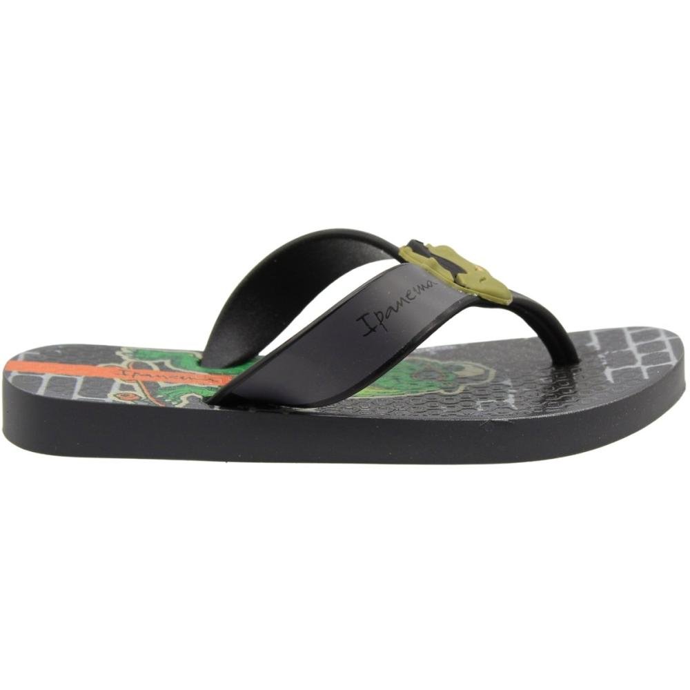 Chinelo De Dedo Ipanema Sonhos Dino Tiras Largas Menino Cinza 2