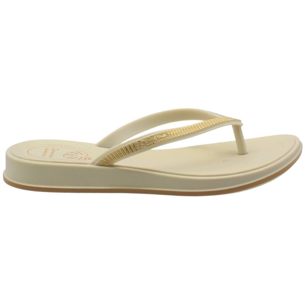 Chinelo de Dedo Ipanema Shine Sempre Nova Texturas Metálicas Feminino Branco 2