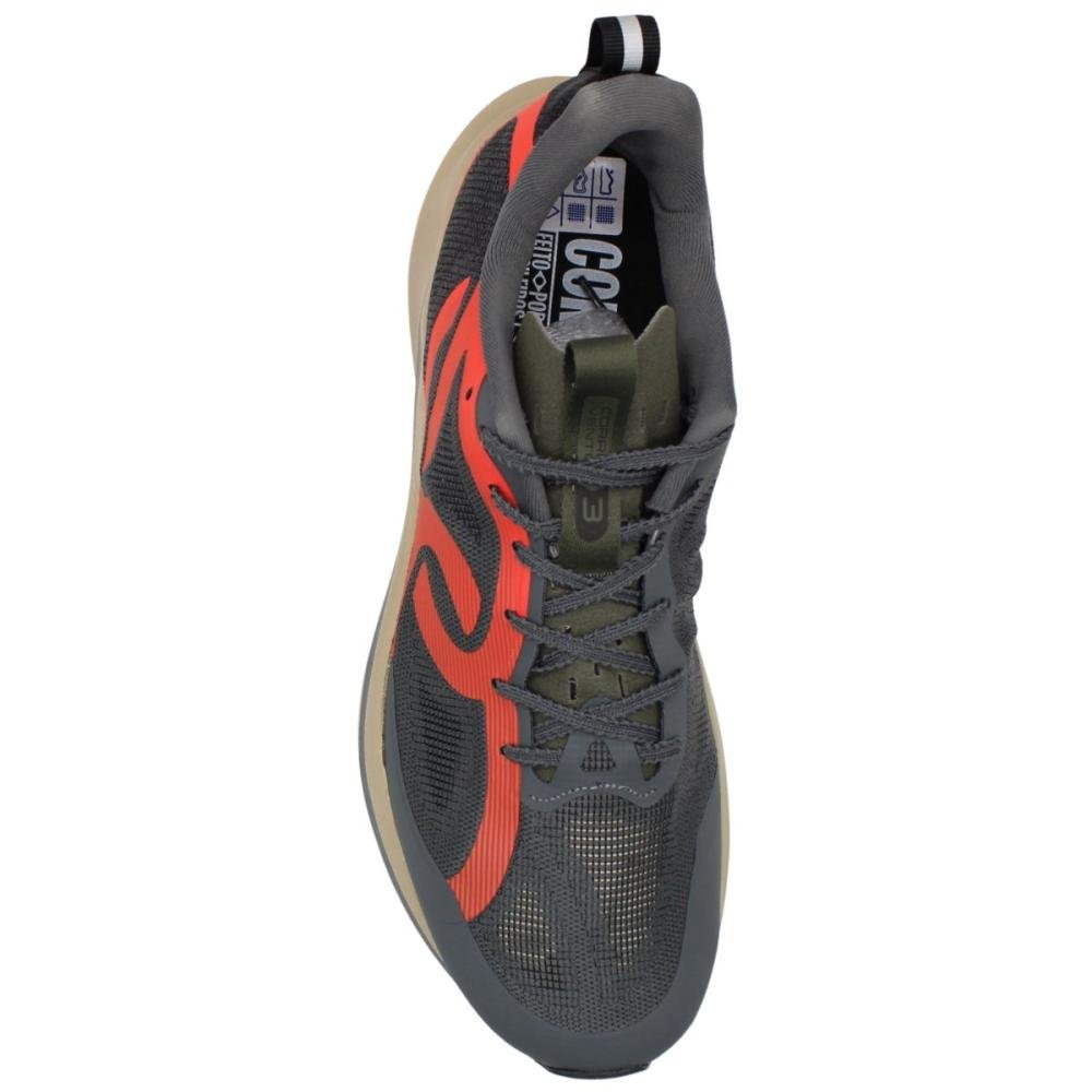 Tênis De Corrida Olympikus Corre Vento 3 Flexível Masculino Cinza 4